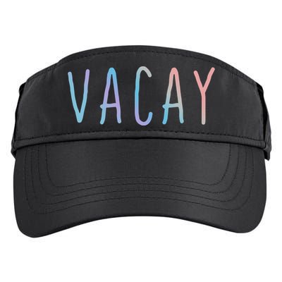 Summer Vacation Palm Retro Vintage Oh Hey Vacay Great Gift Adult Drive Performance Visor