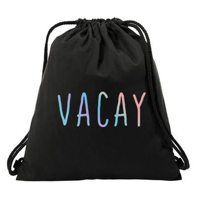Summer Vacation Palm Retro Vintage Oh Hey Vacay Great Gift Drawstring Bag