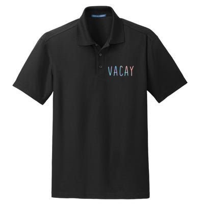 Summer Vacation Palm Retro Vintage Oh Hey Vacay Great Gift Dry Zone Grid Polo