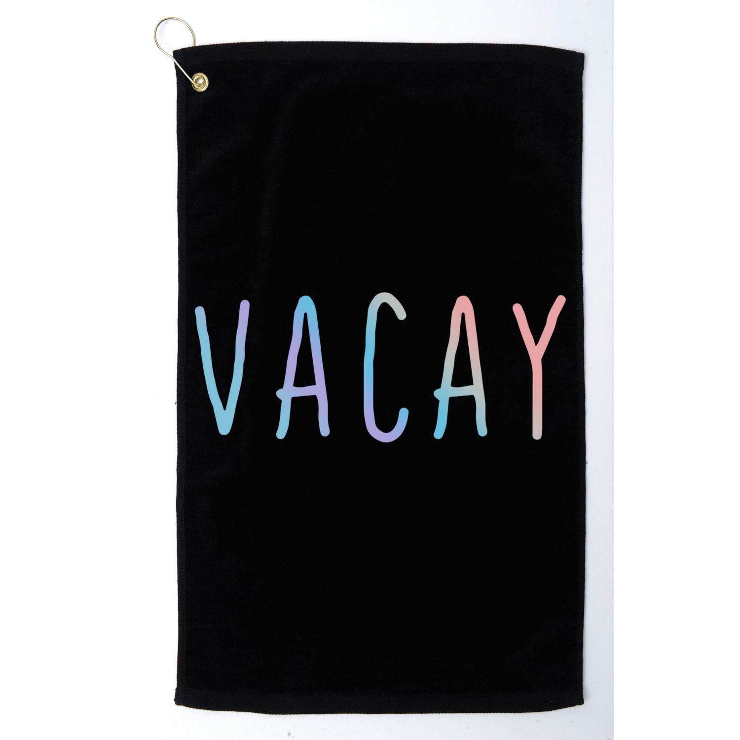 Summer Vacation Palm Retro Vintage Oh Hey Vacay Great Gift Golf Towel