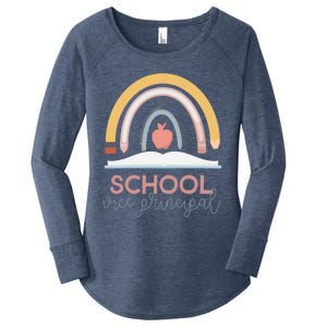 School Vice Principal Boho Rainbow Day Back 2 School Gift Women's Perfect Tri Tunic Long Sleeve Shirt