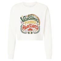 Sunset Vasectomies Prevent Abortions Vasectomy Cropped Pullover Crew