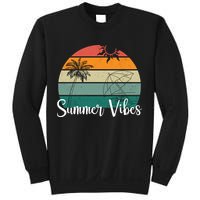 Summer Vibes Palm Trees Retro Sunset Sweatshirt