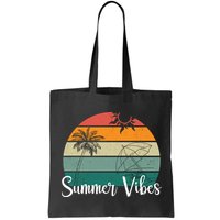 Summer Vibes Palm Trees Retro Sunset Bag