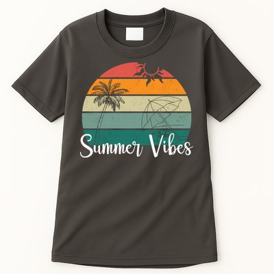 Summer Vibes Palm Trees Retro Sunset Tall T-Shirt