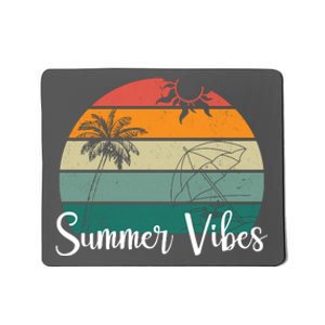 Summer Vibes Palm Trees Retro Sunset Mousepad