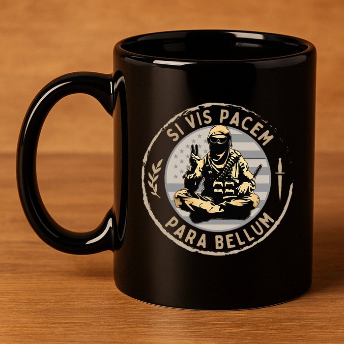 Si Vis Pacem Para Bellum 11oz C Handle Ceramic Mug