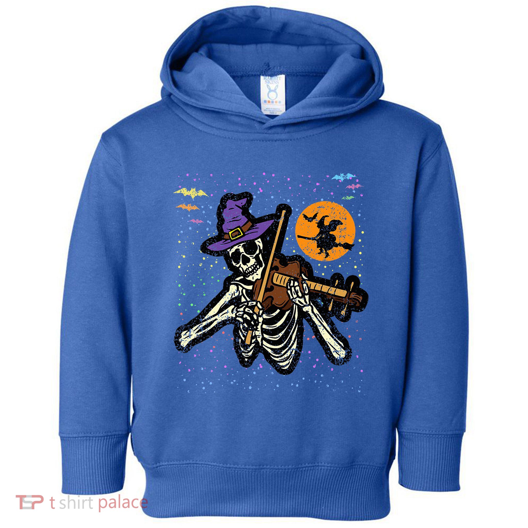 Skeleton Violin Player Halloween Costume Violinist Musician Toddler Hoodie