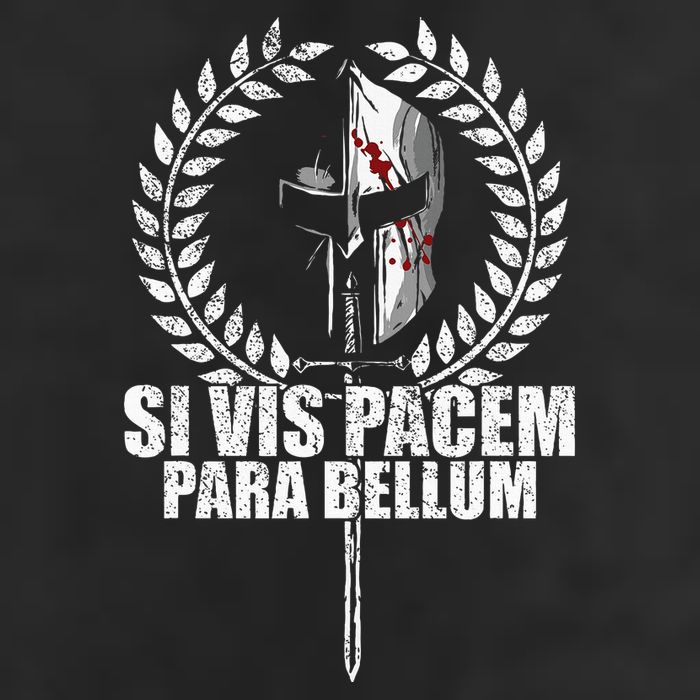 Si Vis Pacem Para Bellum Latin Wisdom Proverb 7 Panel Mesh Trucker Snapback Hat