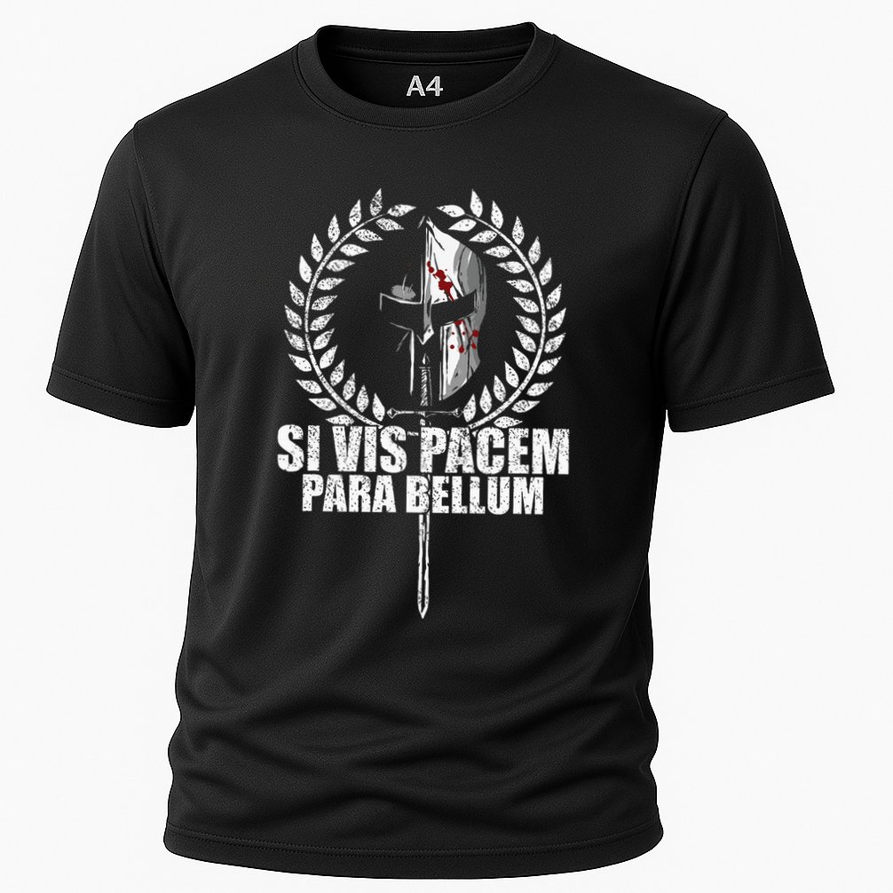 Si Vis Pacem Para Bellum Latin Wisdom Proverb Cooling Performance Crew T-Shirt