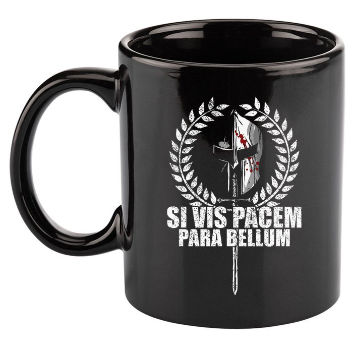 Si Vis Pacem Para Bellum Latin Wisdom Proverb 11oz C Handle Ceramic Mug
