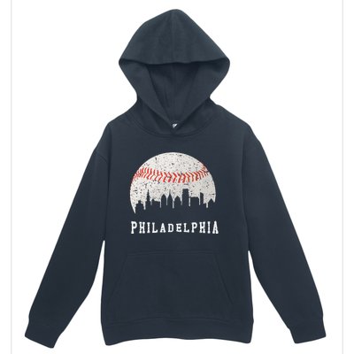 Skyline Vintage Philadelphia Baseball Fans Urban Pullover Hoodie