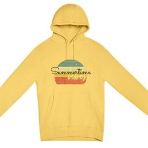 Summertime Vibes Premium Premium Pullover Hoodie