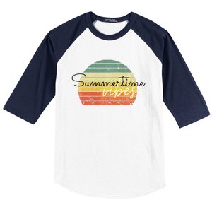 Summertime Vibes Premium Baseball Sleeve Shirt