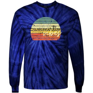 Summertime Vibes Premium Tie-Dye Long Sleeve Shirt