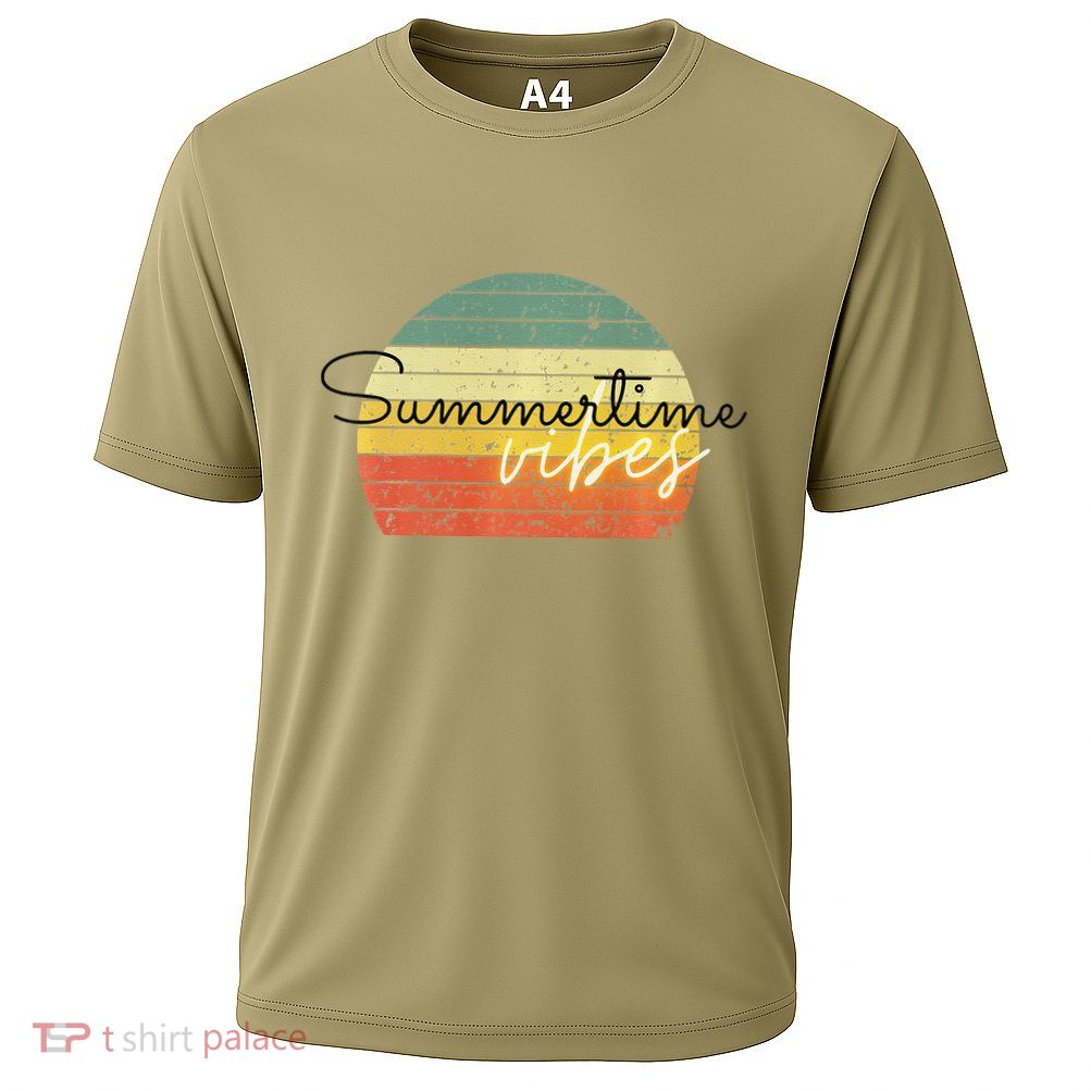 Summertime Vibes Premium Cooling Performance Crew T-Shirt