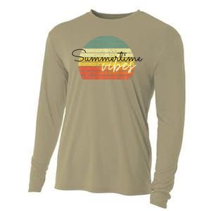 Summertime Vibes Premium Cooling Performance Long Sleeve Crew