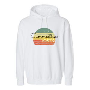 Summertime Vibes Premium Garment-Dyed Fleece Hoodie