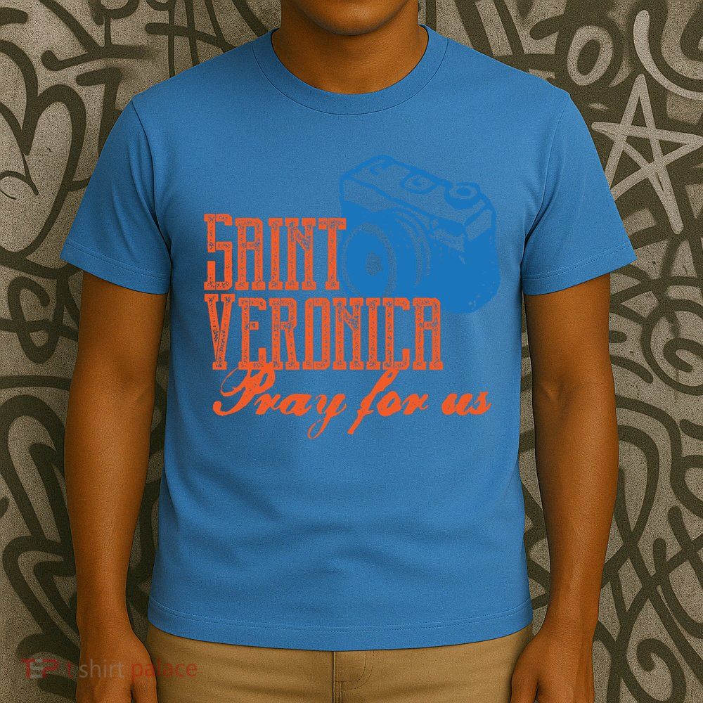 St Veronica Patron Saint Photography Photographers Catholic Cool Gift T-Shirt
