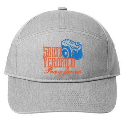 St Veronica Patron Saint Photography Photographers Catholic Cool Gift 7-Panel Snapback Hat