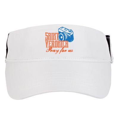 St Veronica Patron Saint Photography Photographers Catholic Cool Gift Adult Drive Performance Visor