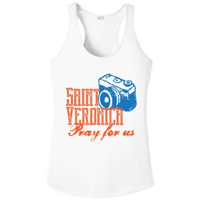 St Veronica Patron Saint Photography Photographers Catholic Cool Gift Ladies PosiCharge Competitor Racerback Tank