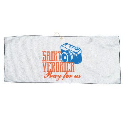 St Veronica Patron Saint Photography Photographers Catholic Cool Gift Large Microfiber Waffle Golf Towel