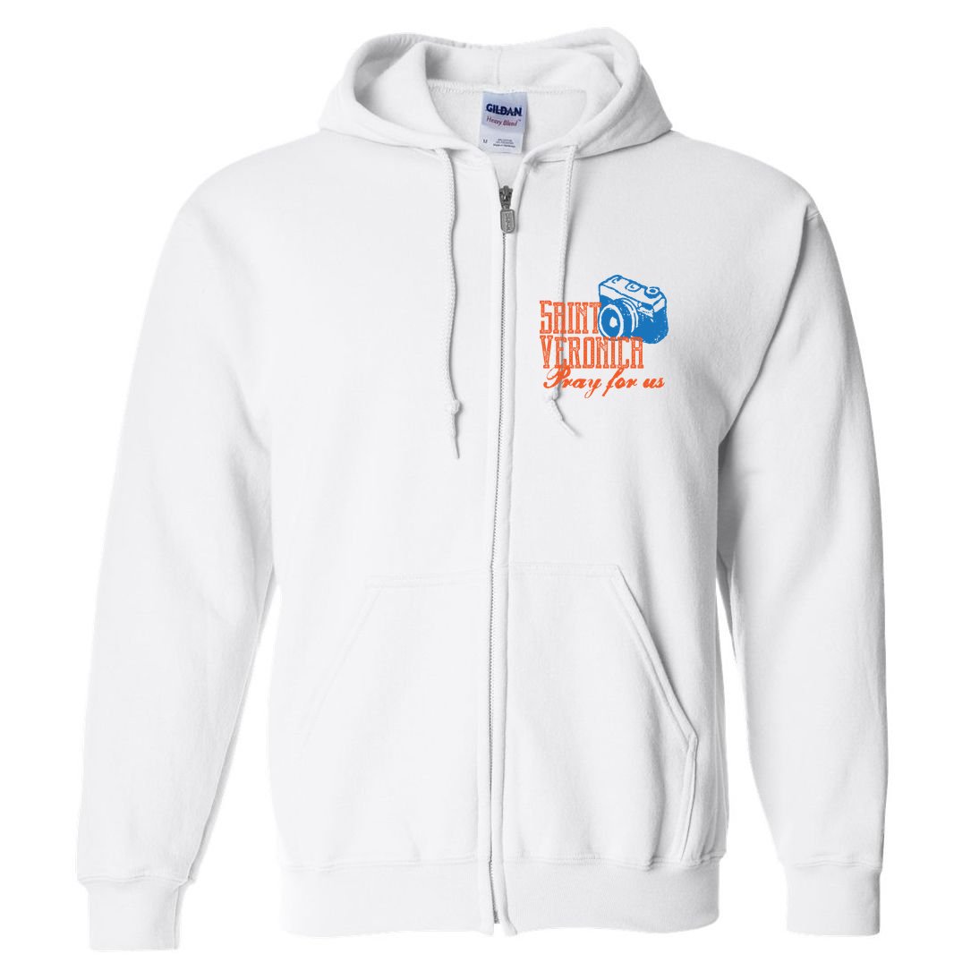 St Veronica Patron Saint Photography Photographers Catholic Cool Gift Full Zip Hoodie