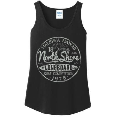 Surf Vintage Pacific Beach Long Board Wave Ladies Essential Tank