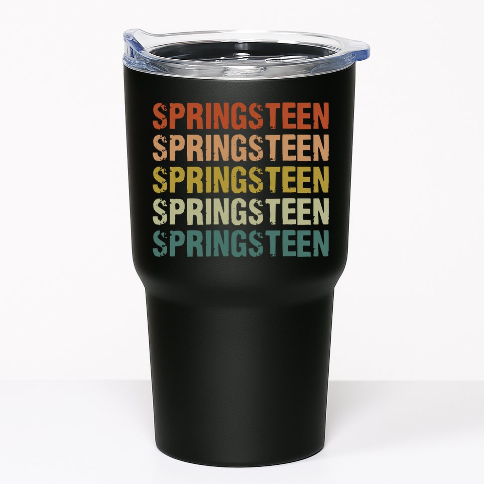 Springsteen Vintage Retro Rock Concert Tumbler