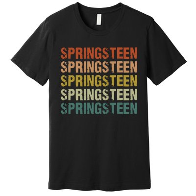 Springsteen Vintage Retro Rock Concert Premium T-Shirt