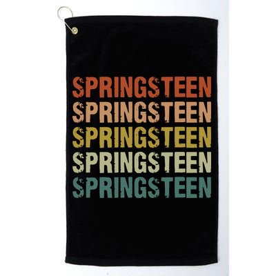 Springsteen Vintage Retro Rock Concert Golf Towel