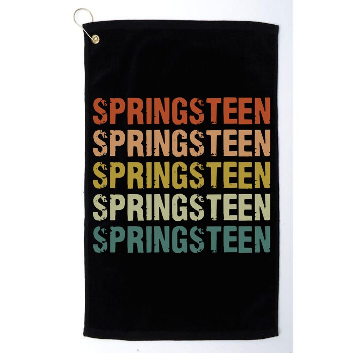 Springsteen Vintage Retro Rock Concert Golf Towel