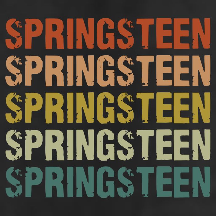 Springsteen Vintage Retro Rock Concert Golf Towel