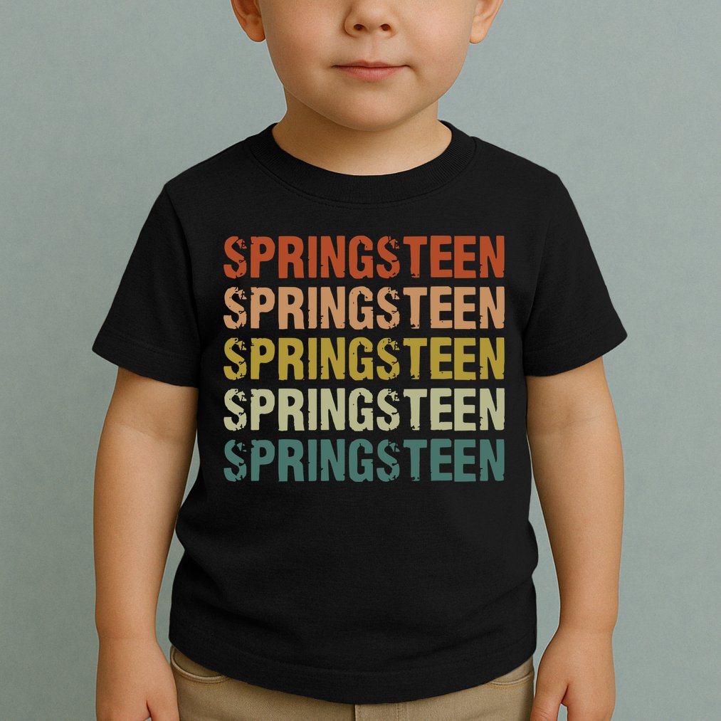 Springsteen Vintage Retro Rock Concert Toddler T-Shirt