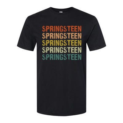 Springsteen Vintage Retro Rock Concert Softstyle® CVC T-Shirt