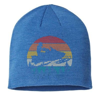 Snowmobile Vintage Retro Motor Sled Gift Sustainable Beanie