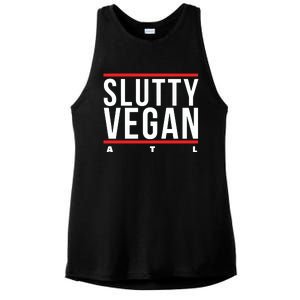 Slutty Vegan Run Slutty Ladies PosiCharge Tri-Blend Wicking Tank