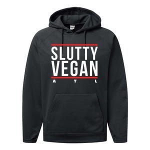 Slutty Vegan Run Slutty Performance Fleece Hoodie