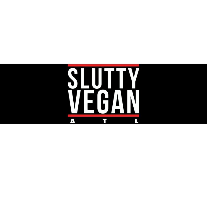 Slutty Vegan Run Slutty Bumper Sticker