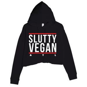 Slutty Vegan Run Slutty Crop Fleece Hoodie