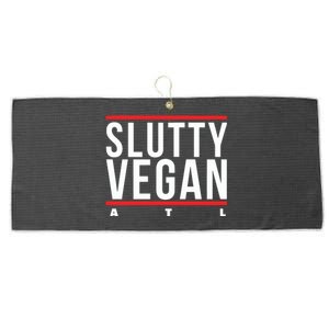 Slutty Vegan Run Slutty Large Microfiber Waffle Golf Towel