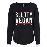 Slutty Vegan Run Slutty Womens California Wash Sweatshirt