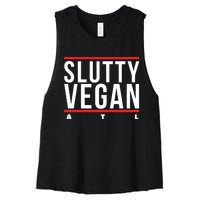 Slutty Vegan Run Slutty Women's Racerback Cropped Tank