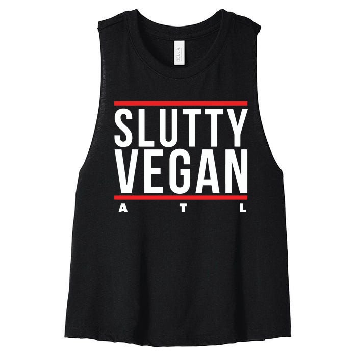 Slutty Vegan Run Slutty Women's Racerback Cropped Tank