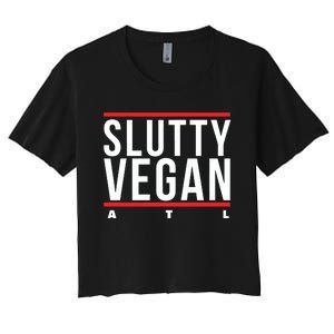 Slutty Vegan Run Slutty Women's Crop Top Tee