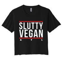 Slutty Vegan Run Slutty Women's Crop Top Tee