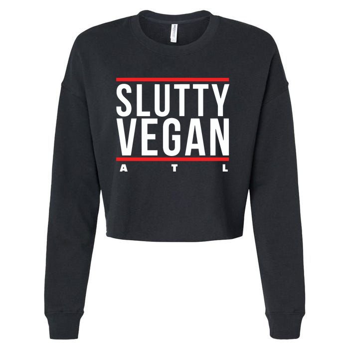 Slutty Vegan Run Slutty Cropped Pullover Crew