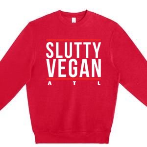 Slutty Vegan Run Slutty Premium Crewneck Sweatshirt