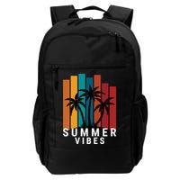 Summer Vibes Retro Palm Tree Backpack